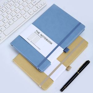 Morandi Color Pu Leather Hardcover Thread Sewing Bound 80 Gsm A5 <b>Journal</b> Notebook Custom Pages Cute Notes - Product Image 2