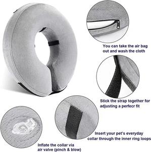 <span class=keywords><strong>XS</strong></span>에서 XL 조정 가능한 벨벳 수술 후 애완 동물 회복 콘 칼라 개 고양이를위한 보호 풍선 소프트 개 콘 칼라 - Product Image 3