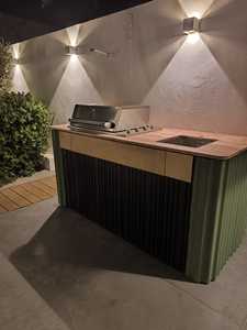 ชุดครัวกลางแจ้งสมัยใหม่ สเตนเลสสตีล แบบฝัง พร้อมเตาบาร์บีคิวแก๊ส 4 หัวเตา - Product Image 4