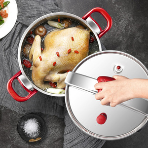 Stainless Steel Pressure Cooker Large Capacity Thickened Explosion Proof <b>For</b> Gas And <b>Induction</b> Stoves - Product Image 2