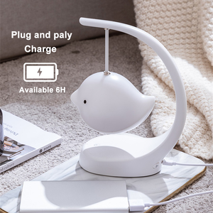 Lampe de nuit LED musicale intelligente compatible, haut-parleur coloré, commande tactile, lampe de nuit pour la décoration de la chambre, rechargeable par USB - Product Image 5