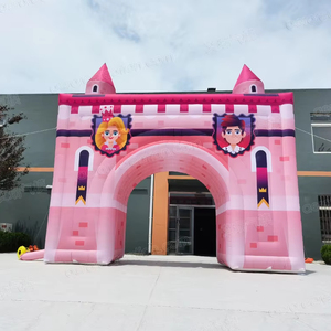 Arche gonflable géante rose d'extérieur Aero pour château Arche gonflable personnalisée pour la décoration de <span class=keywords><strong>princesse</strong></span> - Product Image 1
