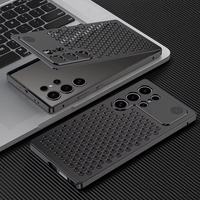 Étui de luxe magnétique sans fil en aluminium pour S25 Ultra avec dissipation thermique et parfum amovible