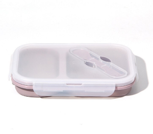 Boîte à lunch rectangulaire multifonctionnelle en silicone ODM/OEM, matériau de qualité alimentaire, accessoires compatibles <span class=keywords><strong>micro</strong></span>-ondes - Product Image 2