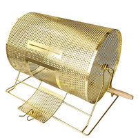 Tambour de tirage au sort en laiton plaqué de taille moyenne pour tirage au sort de billets de loterie