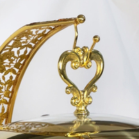 TIANXING 8L Chauffe-Plat Doré de Luxe en Acier Inoxydable pour Buffet, Réchaud Alimentaire pour Mariages et Événements, Équipement de Restauration Haut de Gamme