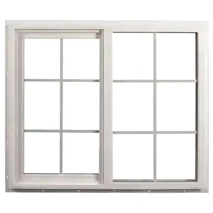 Fenêtre coulissante en PVC à double vitrage résidentielle de qualité supérieure fenêtres coulissantes en PVC en aluminium à vendre à prix d'usine