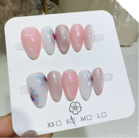 10 pièces de faux ongles de luxe à presser, qualité salon, ongles artificiels 3D, nail art, faux ongles réutilisables pour femmes
