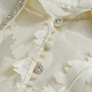 बेटगर्ल 2026 नई बीज टासेल पंख सजावट लेपल हीरे की स्टडेड ड्रेस - Product Image 6