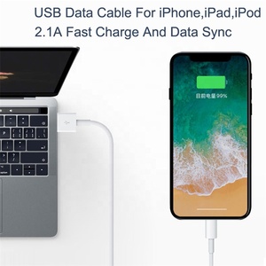 En stock, câble de données USB de haute qualité de 2 m (6,6 pieds) avec connecteur 8 broches pour les anciens <span class=keywords><strong>iPhone</strong></span> <span class=keywords><strong>7</strong></span>, 8, X, Xs, XR, <span class=keywords><strong>11</strong></span>, 12, 13, 14 Pro Max - Product Image 3