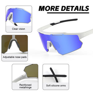 <span class=keywords><strong>Gafas</strong></span> <span class=keywords><strong>de</strong></span> Ciclismo Resistentes al Viento, Protección UV400 Personalizada, <span class=keywords><strong>Gafas</strong></span> para Senderismo, Cricket, Escalada, Ciclismo <span class=keywords><strong>de</strong></span> Montaña, Running - Product Image 4