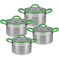 Vente en gros Cuisson Cuisine Ensemble de casseroles et poêles à induction Ensemble de casseroles d'ustensiles de cuisine antiadhésifs Casserole à sauce Batterie de cuisine en acier inoxydable