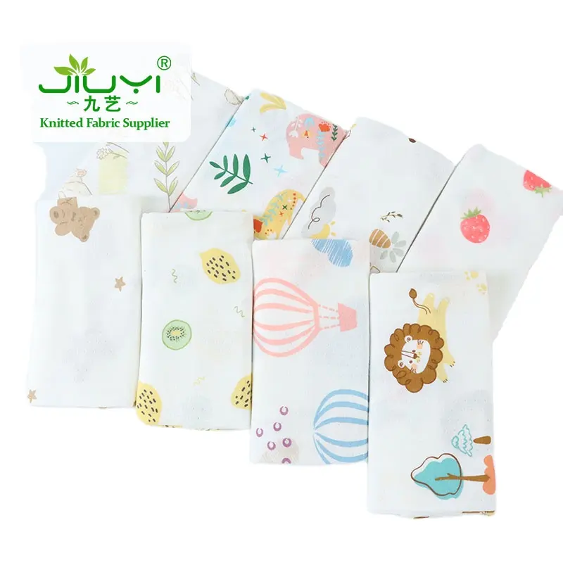 Vente directe de tissu jersey simple en fibre de bambou jacquard 70 bambou 30 coton pour vêtements d'enfants