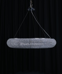 Lustre LED rond en cristal de luxe RH Lighting Decoration Home Crystal Halo Smoke pour villa et salon - Product Image 5