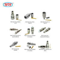 Usine 50ohm FME prise mâle prise femelle pour RG58 LMR195 LMR200 LMR240 H-155 H155 RG316 RG174 RG8 LMR400 connecteur Coaxial RF