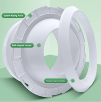 Diffuseur d'air circulaire moderne en plastique pour plafond, buse de pulvérisation CVC, diffuseur œil-de-bœuf – Durable et réglable pour salon et sous-sol