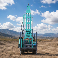Foreuse hydraulique portative sur chenilles JDL-5 pour puits profonds, machine de forage diesel 500m, équipement de carottage et d'échantillonnage de carottage