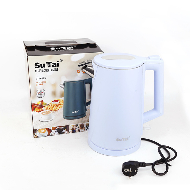 Electronics Kitchen Appliances 2 Layers Anti-scald SS Water Electric Kettle