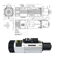 Moteur de broche CNC LY 9KW ISO30 ATC 24000 tr/min refroidi à l'eau-BT30/BT40 pour fraiseuse à métaux CNC | Précision 0.01mm