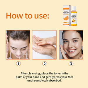 Tonique à la curcumine et à la vitamine C, 100 ml, soin du <span class=keywords><strong>visage</strong></span>, vente chaude, unifie le teint, rehausse l'éclat naturel - Product Image 5