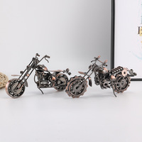 Métal art artisanat vintage moto modèle statues sculptures figurine ornements bureau maison club bar décoration