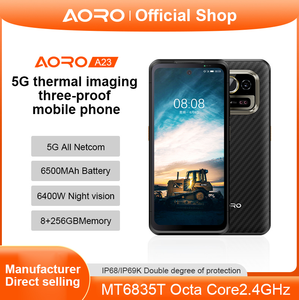 Télé<span class=keywords><strong>phone</strong></span> Android antidéflagrant A23-Ex, 5G et imagerie thermique 8+256 Go pour l'industrie pétrolière, gazière et pétrochimique - Product Image 1
