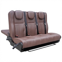 Siège inclinable VIP de luxe en cuir pour fourgon, modifié en lit pliant pour conversion de fourgon, limousine, camping-car, caravane