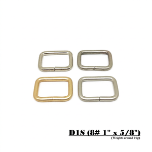 MING KEE METAL 1 pouce 25mm sac à main sac métal accessoires sangle tissu sangle utiliser rectangulaire carré métal fil fer boucle anneau - Product Image 1