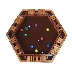 Caldo nuovo arrivo classico in legno 6 vie scatola chiusa famiglia partito gioco di legno <span class=keywords><strong>da</strong></span> <span class=keywords><strong>tavolo</strong></span> gioco per adulti o bambini - Product Image 2