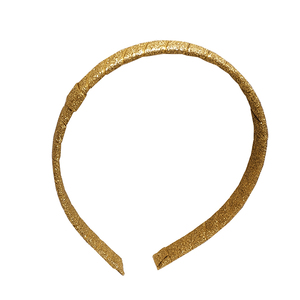 Pembe mavi altın Glitter metalik şerit sarılmış 1.5cm kafa bandı ile küçük döngü - Product Image 3