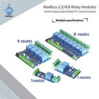 Module relais 12V RNSbot Modbus-Rtu1/2/4/8 voies Commutateur Entrée/sortie Communication RS485/TTL