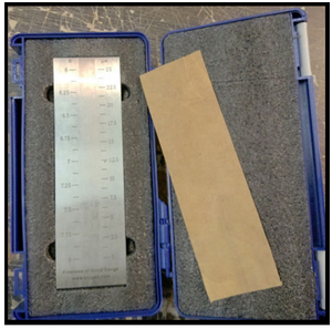Calibrador de rugas de doble ranura ISO1524 / Raspador Hegman Grindometer - Product Image 4