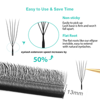 Extensions de cils SP EYELASH en forme de U, cils 4D naturels, doux, parallèles, en forme de fleur, cils 4D W, cils brésiliens de qualité supérieure, faciles à greffer