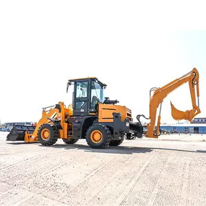 SAAO Group High Quality Small Mini Backhoe Loader Tractor with Front End Loader and Backhoe