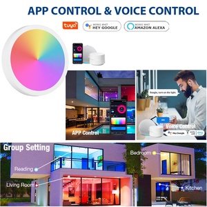 Đèn <span class=keywords><strong>Panel</strong></span> Trần Thông Minh Wifi Tuya Siêu Mỏng Hình Tròn Vuông Nhiều Màu <span class=keywords><strong>RGB</strong></span> 9w <span class=keywords><strong>12w</strong></span> 18w 24w - Product Image 4