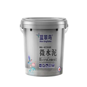 Blue Kingfisher Widely Used Long Tack Time Stone Finished Paint Sealant Outdoor Trowel Concrete Kit Floor Wall Paint Microcement