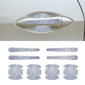8 pièces/ensemble Autocollants universels pour poignées <span class=keywords><strong>de</strong></span> porte <span class=keywords><strong>de</strong></span> <span class=keywords><strong>voiture</strong></span> en PEVA, Nano-adhésifs, Logo/Badge <span class=keywords><strong>de</strong></span> <span class=keywords><strong>luxe</strong></span>, Anti-rayures, Autocollants pour <span class=keywords><strong>voiture</strong></span> - Product Image 1