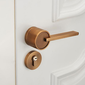 भीतरी दरवाजे के लिए लक्जरी सोने गुलाब पर लीवर दरवाज़े के हैंडल - Product Image 4
