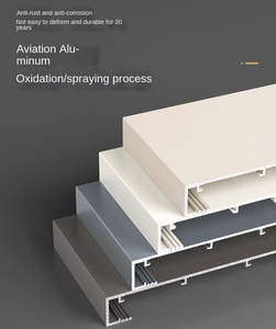 Stile Moderno Opaco, Battiscopa Versatili <span class=keywords><strong>per</strong></span> Arredamento Casa, Ville e Varie Ambientazioni, Davanzali in Alluminio Resistenti alle Impronte - Product Image 3