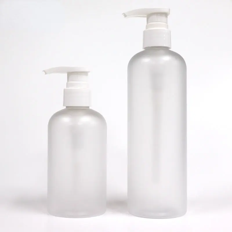 Botol Shampo Plastik 300Ml 500Ml Kustom Botol Minyak Rambut dengan Pompa Losion untuk Minyak Pembersih