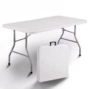Popular Modern White HDPE <strong>Plastic</strong> <strong>Patio</strong> Garden Foldable <strong>Table</strong> - Product Image 1
