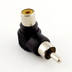 Adaptateur de prise à angle droit RCA <span class=keywords><strong>m</strong></span>âle vers RCA femelle <span class=keywords><strong>90</strong></span> degrés - Product Image 6