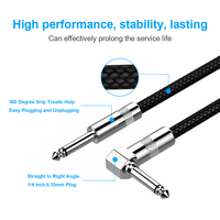 Fast Delivery Guitar Cable 10ft 3m Electric Instrument Cable Bass AMP Cord for Electric Guitar Bass Electric Mandolin Pro Audio