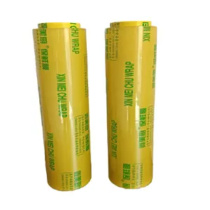 Factory Directly High Quality Food Grade Plastic Wrap 10000 meter super cling film jumbo roll pvc food wrap film