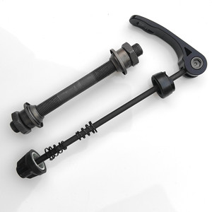Eje hueco de liberación rápida de acero para buje de bicicleta delantero y trasero, compatible con freno de disco - Product Image 1