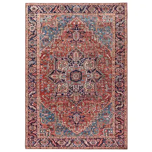 Printed Rug Custom Printed Persian Carpet Bohemian Style Mandala Flower Pattern Floor Rug
