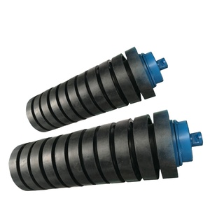 Heavy Industry Belt Conveyor Carrier Roller with Rubber Ring for Mining Applications - Product Image 4