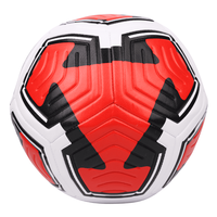 Ballon de football cousu à la machine Aiju, taille 5, en cuir PVC, durable, avec logo personnalisé, pour promotions et divertissements en extérieur