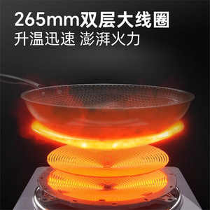 Shangpengtang Induction Cooker 3000W Single Burner Waterproof Electric <b>Stove</b> Violet Glacier White Iron Pot - Product Image 5