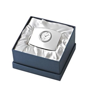 <b>Silent</b> Jumbo Desk <b>Clock</b> with Backlight 32x82 mm Vintage Design Style Custom Logo Brass Wood Glass Materials Lux Box Table <b>Clocks</b> - Product Image 1
